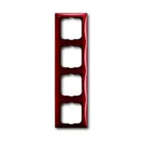 Рамка 4 поста ABB BASIC55, foyer-red, 2CKA001725A1519