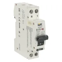 Дифавтомат IEK ARMAT 2P 25А (B) 6 кА, (AC), AR-B06S-1N-B25C030