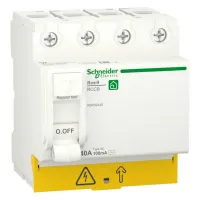 УЗО Schneider Electric Resi9 4P 40А, 100 мА ( AC ), R9R52440