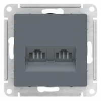 Розетка компьютерная RJ45 Cat.5 Schneider Electric ATLASDESIGN, грифель, ATN000785