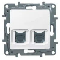 Розетка компьютерная RJ45 Cat.5 Legrand ETIKA, белый, 672255