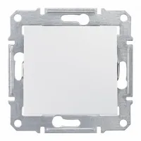 Переключатель 1-клавишный Schneider Electric SEDNA, скрытый монтаж, белый, SDN0400121