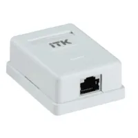 ITK Настенная инф. розетка RJ45 кат. 5E FTP 1-порт