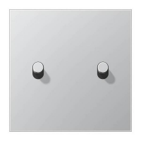 Центральная плата 1 пост 2 тумблер типа цилиндр серия LS1912 Jung алюминий