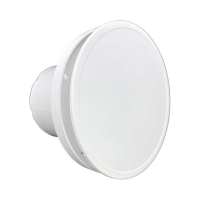 Круглый вентилятор VENTFAN.RU Solar100T с таймером и обратным клапаном, белый пластик, D100мм Solar1