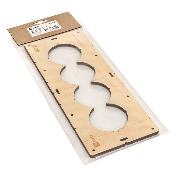 Шаблон для подрозетников c 4 отв. диам. 72 мм EKF Expert