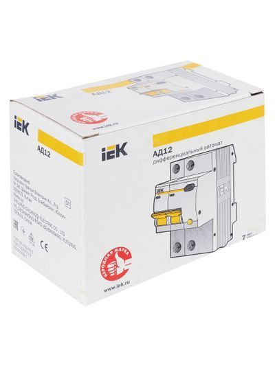 KARAT Дифференциальный автомат АД12 2P 16А 10мА тип AC IEK