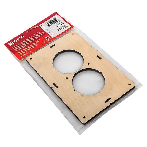 Шаблон для подрозетников c 2 отв. диам. 68 мм EKF Expert