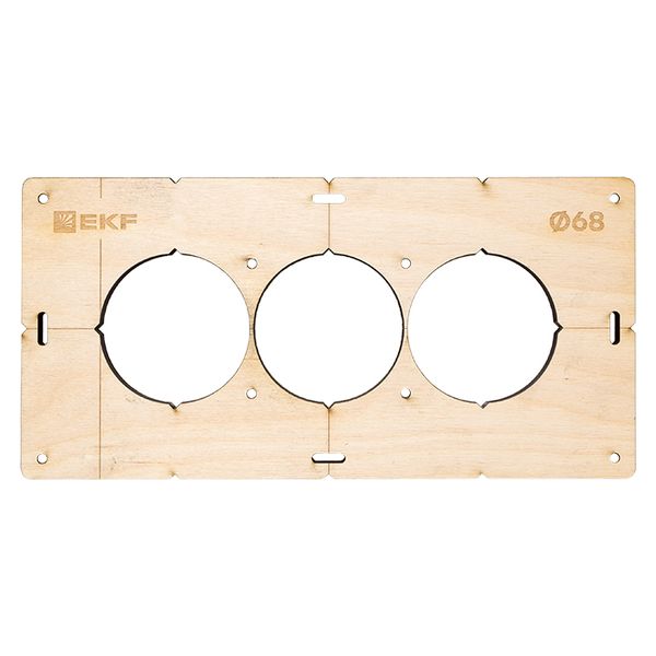 Комплект шаблонов для подрозетников диаметром 68 мм EKF Expert