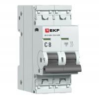 Автоматический выключатель ВА 47-63N 2P 8А (C) 4,5 кА PROXIMA EKF