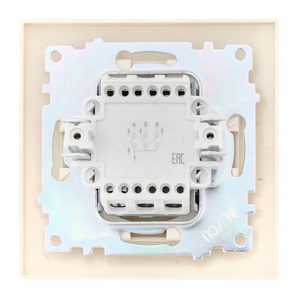 Валенсия выключатель 3-кл. 10А кремовый EKF PROxima