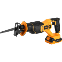 Сабельная пила аккумуляторная DEKO DKHS20, 20В, 1x2,5Ач 085-1127