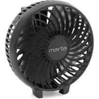 Портативный вентилятор MARTA MT-FN2546 емкость аккумулятора 1800 мА/ч, черный/черный 40267