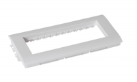 LGR  METRA-MOSAIC  Суппорт с рамкой  Бел.  3-пост. на крышку  75мм  METRA,  под мех-мы MOSAIC (6 мод
