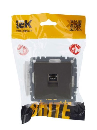 BRITE Розетка компьютерная RJ45 кат.5E РК10-БрШ шампань IEK