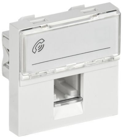 IEK  Праймер  Роз.  Бел.  ТФ RJ-11 кат.3, 2 мод. РКФ-20-00-П  CKK-40D-RT2-K01