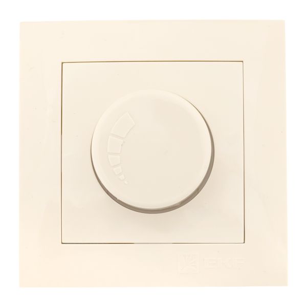 Валенсия светорегулятор 600W 220В кремовый EKF