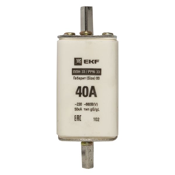 Плавкая вставка ППН-33 160/ 40А габарит 00 EKF