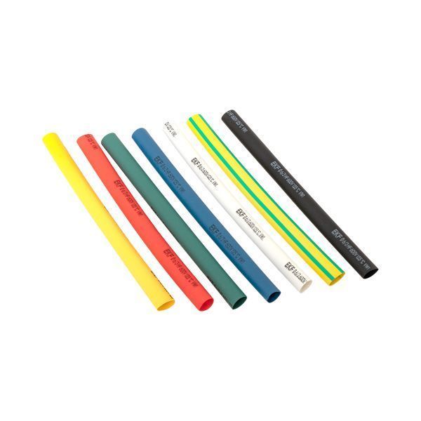 Термоусаживаемая трубка ТУТ нг 6/3 набор:7 цветов по 3шт. 100мм. EKF PROxima