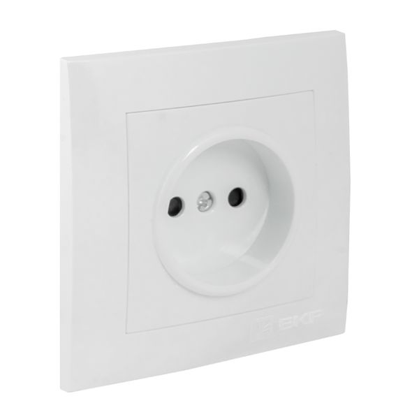 Валенсия розетка 1-местная б/з 10А белая с защ. штор. EKF PROxima