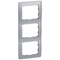 Рамка Legrand Galea Life 3 поста вертикальная Aluminium