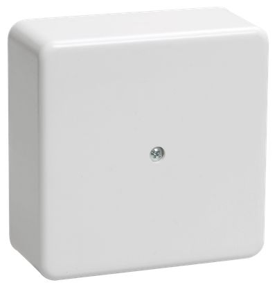 Коробка распаячная КМ41222 для открытой проводки безгалогенная (HF) 100х100х44мм белая (6 клемм 6мм2) IEK