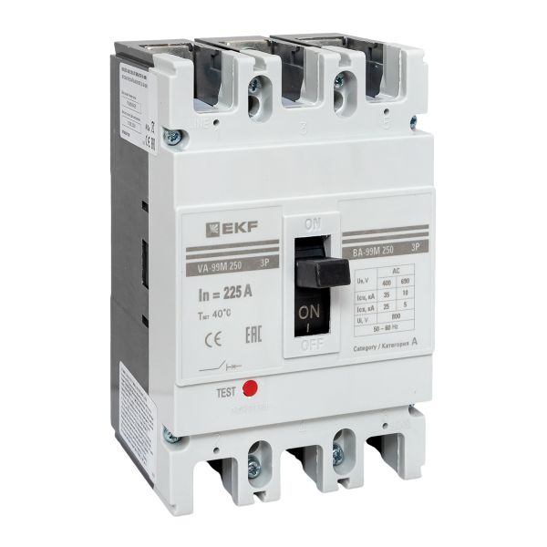 Выключатель автоматический ВА-99М 250/225А 3P 35кА EKF