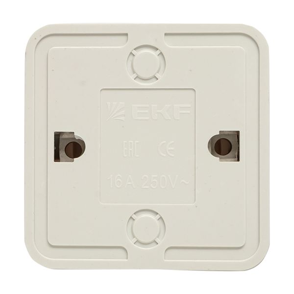 Розетка 1-мест. 10А б/з бел. с защ. штор. Рим EKF PROxima
