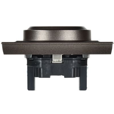 BRITE Розетка 2-местная с заземлением без защитных шторок 16А в сборе РС12-3-БрТБ темная бронза IEK