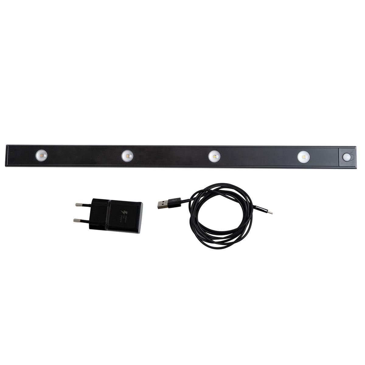 Мебельный светодиодный светильник Uniel ULI-F50-5W/4000K Sensor IP40 Black UL-00011957