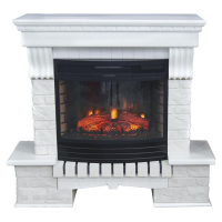 Каминокомплект InterFlame Экстер ЕС Лофт с Panoramic25 Led F/X белый