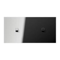 Центральная плата 2 поста горизонтальная установка 2 тумблера типа куб серия LS1912 Jung хром