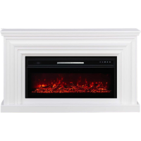 Каминокомплект ELEKAM vakanda с очагом pulsar 38 белый с черным 100052