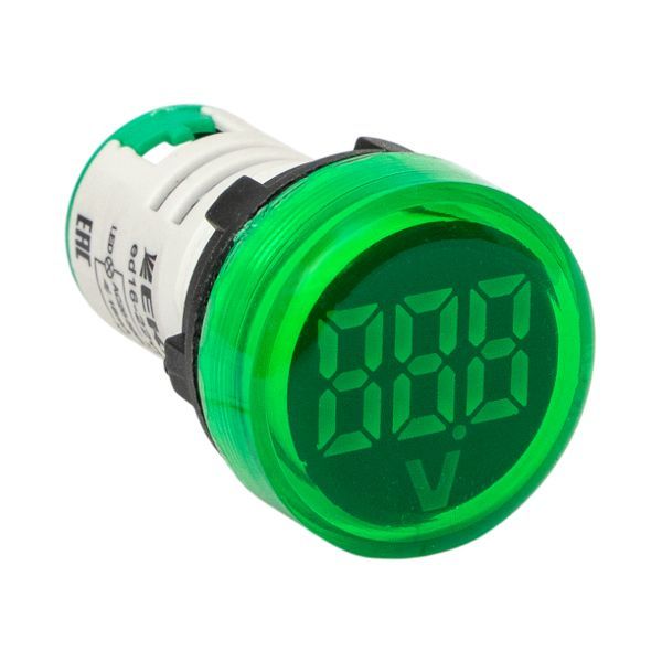 Индикатор значения напряжения зеленый ED16-22VD EKF PROxima