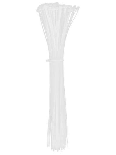 Хомут (стяжка)  нейлон   2.5 х 250  бел.  (100шт)  IEK UHH31-D025-250-100