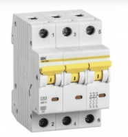 KARAT Автоматический выключатель ВА47-60M 3P D 25А 6кА IEK