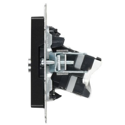 BRITE Розетка двойная TV+RJ45 кат.5E РТВ/РК12-БрЧ черный IEK