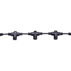 Провод-шина для гирлянд Uniel UCX-F90 T20/2M/BK UL-00013217