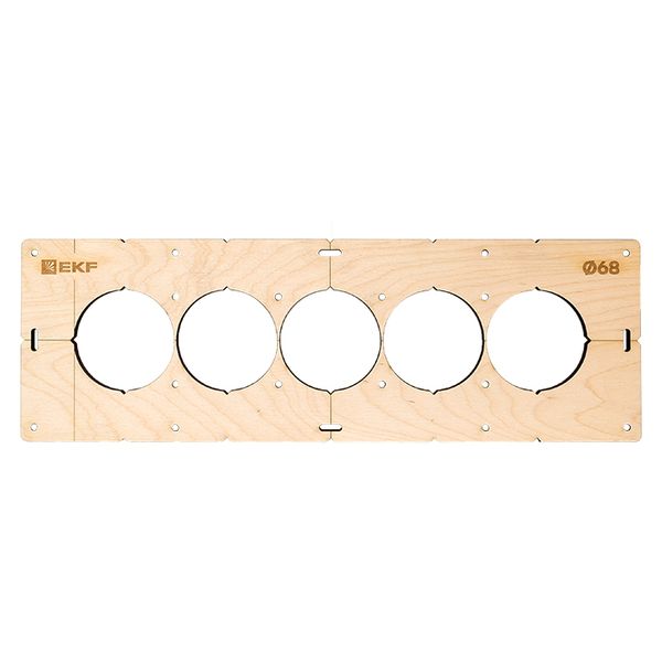 Шаблон для подрозетников c 5 отв. диам. 68 мм EKF Expert