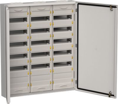 TITAN 5 Корпус металлический ЩРн-216 (3х72) 960х830х140мм IP54 серый (две двери) IEK