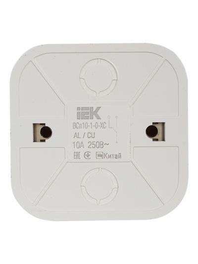 GLORY Выключатель 1-клавишный для открытой установки проходной 10А ВСп10-1-0-ХС сосна IEK