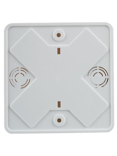 Коробка распаячная КМ41219 для открытой проводки безгалогенная (HF) 100х100х29мм белая (6 клемм 6мм2) IEK