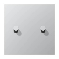 Центральная плата 1 пост 2 тумблер типа конус серия LS1912 Jung алюминий