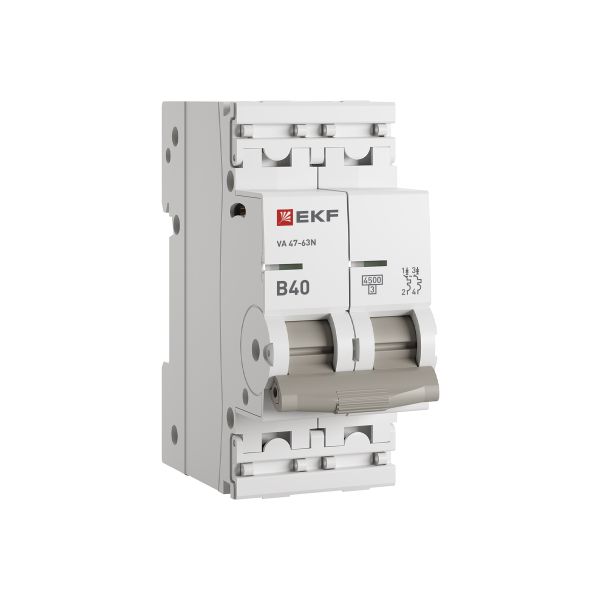 Автоматический выключатель ВА 47-63N 2P 40А (В) 4,5 кА PROXIMA EKF