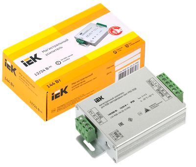 IEK Усилитель 12V, 4А, 144Вт  Магистральный PRO RGB 3 канала