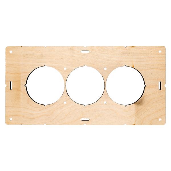 Шаблон для подрозетников c 3 отв. диам. 68 мм EKF Expert