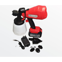 Аккумуляторный краскопульт AktiTool ST-1836L сопла 1.5/1.8/2.0/2.5 мм, нижн. бачок 1.0 л, 20V, 4000