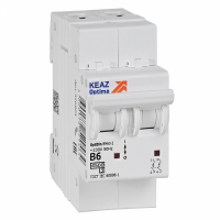 Выключатель автоматический модульный OptiDin BM63-2B6-4,5-УХЛ3 в комплекте 2 заглушки