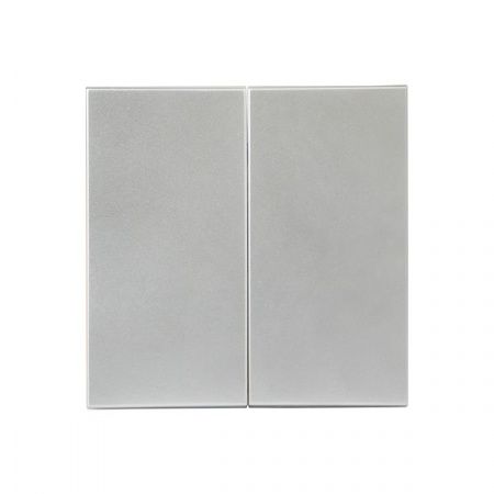 Валенсия лицевая панель выключателя 2-кл. 10А сталь EKF