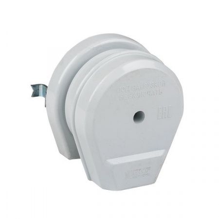 Разъем РШ-ВШ 32А 250В 2P+PE (СУ) пластиковый бел. EKF PROxima